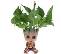 SLOCME - Maceta Decorativa con Agujero de Drenaje (8 x 8 x 15 cm), diseño de Cresta de la Galaxia