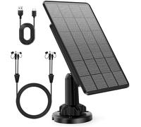 SLODA Trail Cameras Panel Solar,12V/1A 6V/1.5A Kit Cargador de Batería Solar Batería de Litio Recargable Integrada IP66 Impermeable para Cámaras de Caza o Alimentador de Ciervos(3W 6000mAh)
