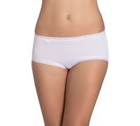 Sloggi 24/7 Cotton Lace Midi C3P, Slip, Mujer, Blanco (White), 38 (Pack De 3)