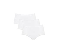 Sloggi 24/7 Cotton Lace Midi C3P, Slip, Mujer, Blanco (White), 50 (Pack De 3)