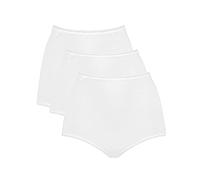 sloggi 24/7 Cotton Midi C3P, Slip Mujer, Blanco (Weiß), 42