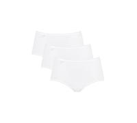 sloggi 24/7 Cotton Midi C3P, Slip, Mujer, Blanco (White), 46