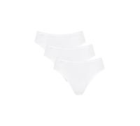 sloggi 24/7 Cotton Tai C3P, Slip, Mujer, Blanco (White), 38