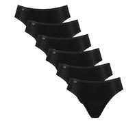 sloggi 24/7 Cotton Tai C3P, Slip, Mujer, Negro (Black), 44