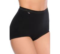 sloggi Basic+ Maxi 2P, Slip, Mujer, Negro (Black), 38