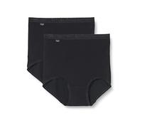 sloggi Basic+ Maxi 2P, Slip, Mujer, Negro (Black), 46