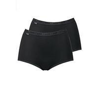 sloggi Basic+ Maxi 2P, Slip, Mujer, Negro (Black), 54