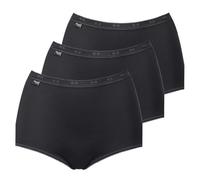 Sloggi, Basic+ Maxi 3p, Slip Mujer, Negro (Black), 38