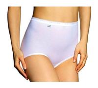 Sloggi Basic Maxi 4-6 piezas braguitas mujer de algodón Basic+ braguitas mujer braguitas mujer Maxi MAXI24, 6 piezas blancas, 40