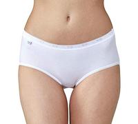 sloggi Basic+ Midi 2P, Slip, Mujer, Blanco (White), 48