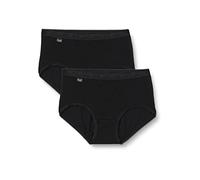 sloggi Basic+ Midi 2P, Slip, Mujer, Negro (Black), 46