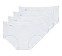 Sloggi Braga midi Básico+ – Paquete 4 algodón – Mujer – Blanco o Negro