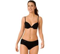 4 Paquete Mujer Sloggi Básico + de Algodón Braga Media Blanco o Negro