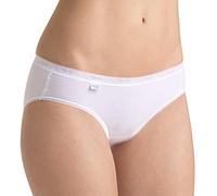 sloggi Basic+ Mini 4P Calzoncillos, Blanc (White 3), 40 (Pack de 4) para Mujer