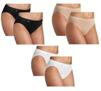 Sloggi Braguitas Basic+ Tai Mujer Negro Talla 48 Paquete de 2
