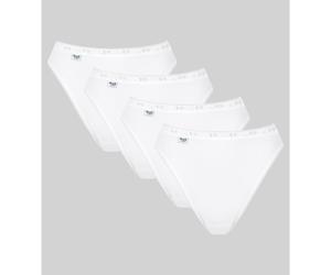 SLOGGI Braga escotada Basic + (lote 3+1 gratis). Color Blanco