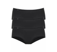 sloggi Mujer 24/7 Microfibre Midi C3P, Negro, 42