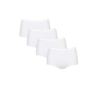 Sloggi Ropa interior Slip Basic+ Maxi Pack de 4 Mujer Blanco