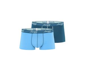 SLOGGI Calzoncillo boxer 'Blue Start' azul cian / azul claro / menta XL azul cian / azul claro / menta