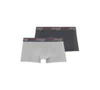 SLOGGI Calzoncillo boxer 'Start' gris claro / rojo / negro XXL gris claro / rojo / negro