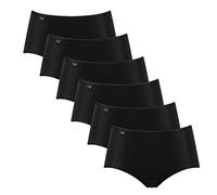 sloggi Calzoncillos para mujer (3 unidades), 6x Negro (Black 04), 46