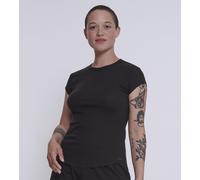 SLOGGI Camiseta GO Ribbed. Color Negro