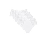 Sloggi, Chic Midi 4p, Slip Mujer, Blanco (White), ES 44