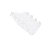 Sloggi Braguita escotada Chic – lote 3+1 gratis Mujer Blanco Talla 42