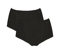 Sloggi Braga Control Maxi Algodón – Pack de 2 – Negro, Blanco o Piel