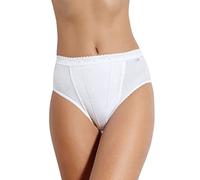 Lote de 2 braguitas escotadas efecto vientre plano Control Mujer Talla 42. Color Blanco