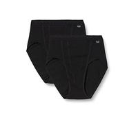 sloggi Control Tai 2P, Slip, Mujer, Negro (Black), 44