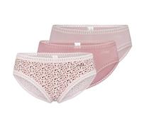 SLOGGI Lote de 3 shorties de algodón Go Crush. Color ROS MALV ESTAMPADO