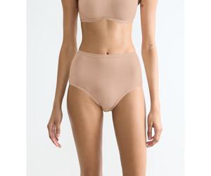 SLOGGI Lote de 2+1 gratis - Bragas altas tipo culotte GO DAILY COTTON. Color beige