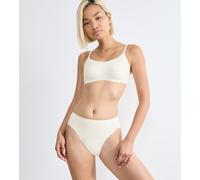 SLOGGI Lote de 2+1 gratis - Bragas GO DAILY COTTON. Color Blanco Nacarado