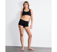 SLOGGI Lote de 2 + 1 gratis - Bragas tipo shorty GO DAILY COTTON. Color Negro
