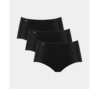 SLOGGI Lote de 2 + 1 gratis - culottes midi SLOGGI 24/7 MICROFIBRE. Color Negro