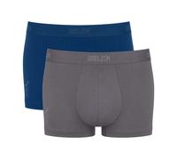SLOGGI Lote de 2 bóxers lisos. Color Gris + Azul