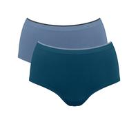 SLOGGI Lote de 2 braguitas maxi, SLOGGI GO SENSE. Color Azul oscuro + azul claro