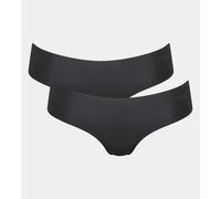SLOGGI Lote de 2 braguitas tipo shorty Zero Microfibre. Color Negro