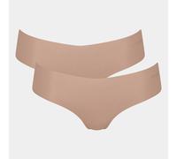 Sloggi Lote de 2 braguitas tipo shorty Zero Modal. Talla M. Color Beige