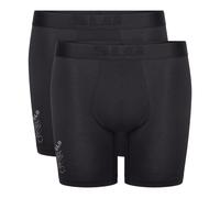 SLOGGI Lote de 2 calzoncillos bóxer BASE SOFT. Color negro + negro