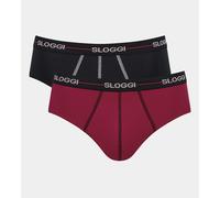 SLOGGI Lote de 2 calzoncillos slip Start. Color Azul Marino + Rojo