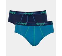 Sloggi Lote de 2 calzoncillos slip Start. Talla S. Color Azul