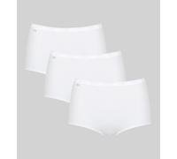 SLOGGI Lote de 3 bragas maxi Basic +. Color Blanco