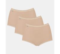 SLOGGI Lote de 3 bragas maxi Basic +. Color piel