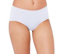 SLOGGI Lote de 3 braguitas midi 24/7 Cotton Lace. Color Blanco