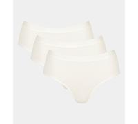 Sloggi Lote de 3 braguitas Midi Go Casual. Talla M. Color Blanco