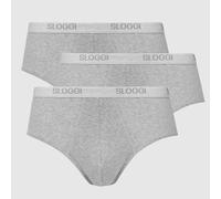 SLOGGI Lote de 3 calzoncillos BASIC. Color Gris Jaspeado