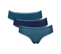 SLOGGI Lote de 3 shorties de algodón Go Crush. Color Azul pato + azul marino