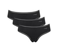SLOGGI Lote de 3 shorties de algodón Go Crush. Color negro + negro + negro